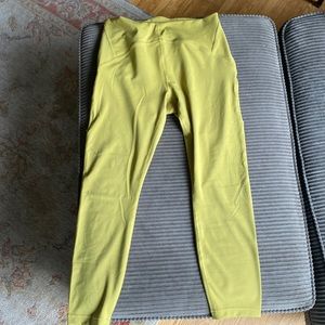 Lululemon instill high rise leggings. 25” size 10 in auric gold